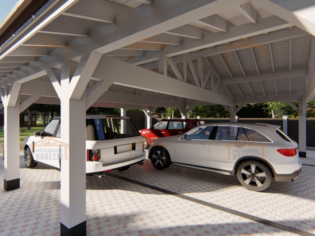 Навес для шести машин БОЛЬШОЙ — Фото 4