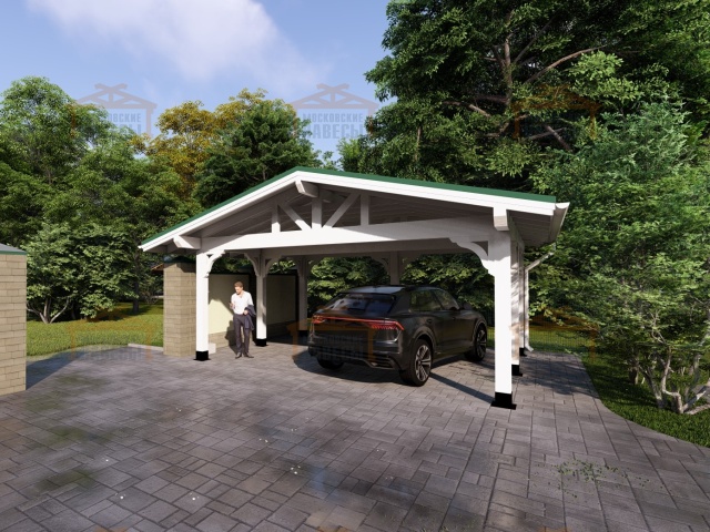 Навес для двух машин КАТАЛОНИЯ — Фото 4