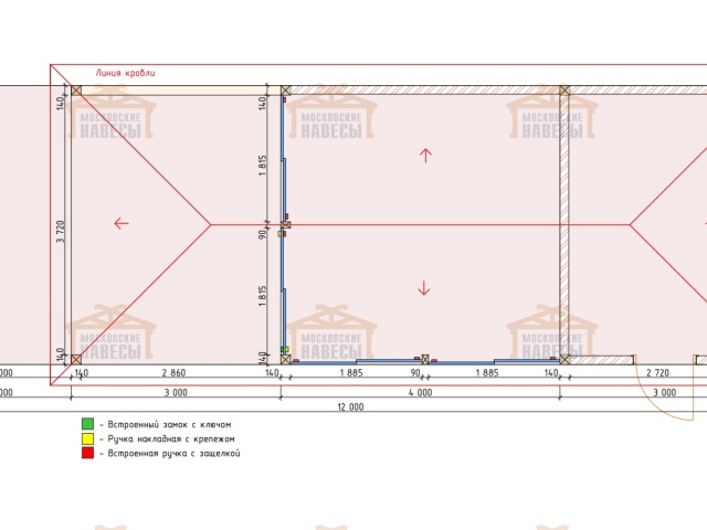 Застекленная беседка с хозблоком САКСОНИЯ — Фото 9