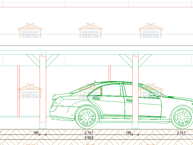 Деревянный навес РУБЛЕВСКИЙ — Фото 10