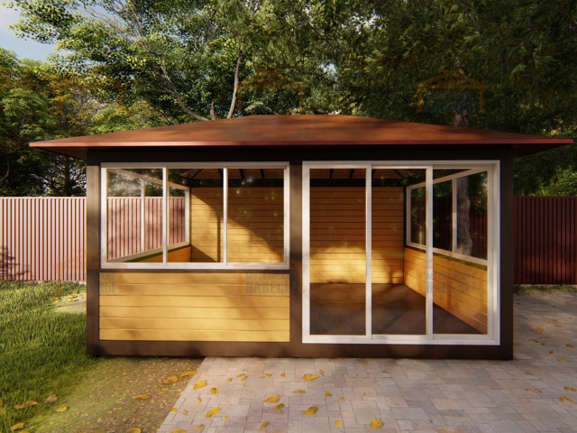 Застекленная беседка АКВИТАНИЯ 2.0 — Фото 3