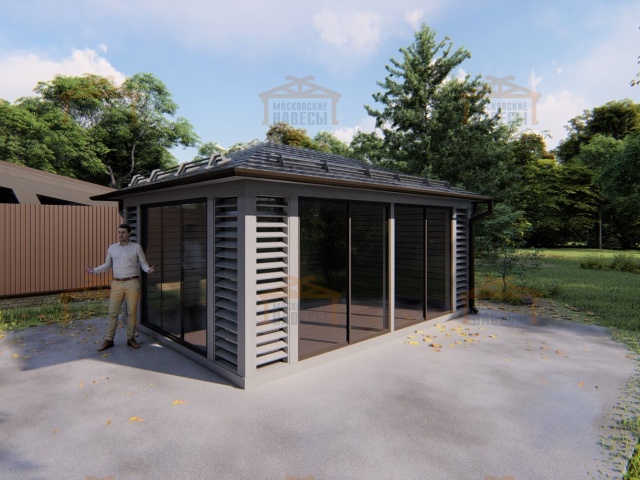 Застекленная беседка ЦЕЗАРЬ — Фото 6