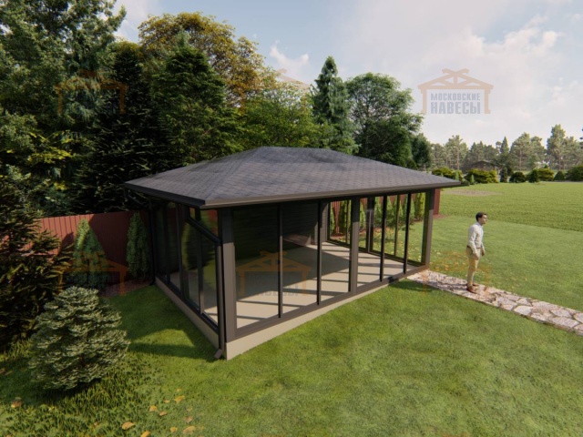 Застекленная беседка ЧАЙКА 2.0 — Фото 7