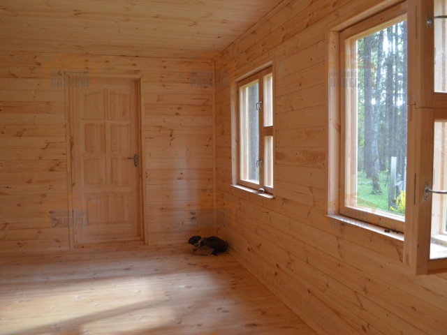 Деревянный навес для двух машин с каркасным домиком ОЛИМП — Фото 5