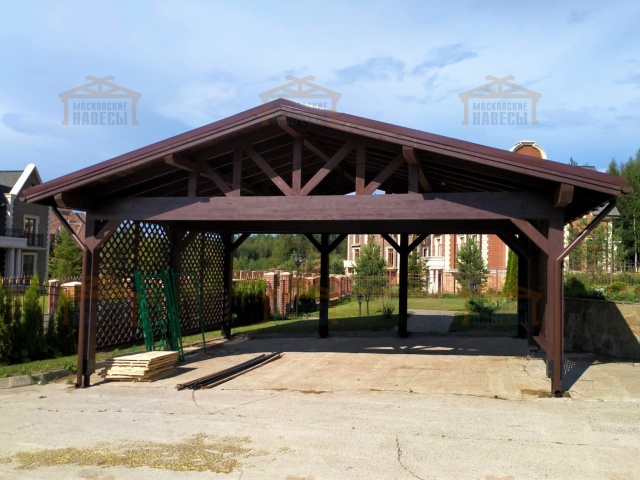 Навес для 3ех машин ВЕСТА 2.0 — Фото 7