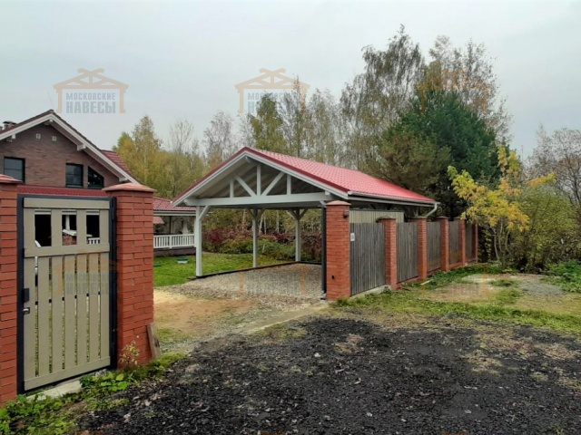 Навес для двух машин КАНТРИ — Фото 10