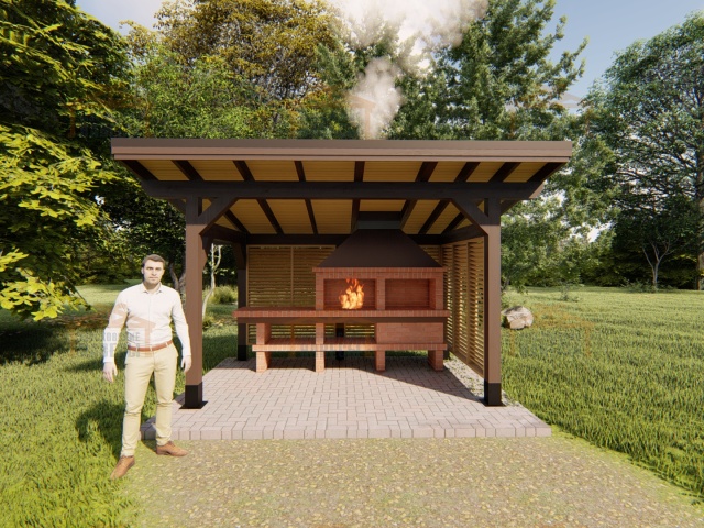 НАВЕС ДЛЯ БАРБЕКЮ ТВИД ПАРК — Фото 7