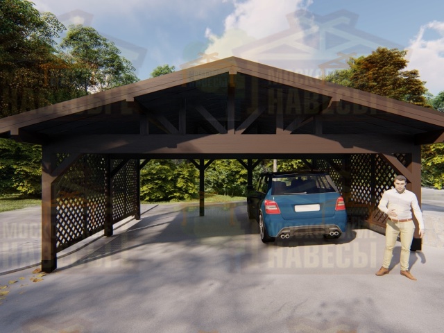 Навес для 3ех машин ВЕСТА 2.0 — Фото 9
