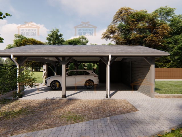 Навес из клееного бруса СУЛТАН — Фото 6