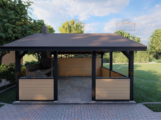 НАВЕС ДЛЯ БАРБЕКЮ КОРСИКА — Фото 4