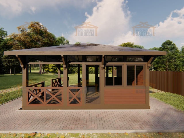 Застекленная беседка ГРАФСКАЯ ПРИСТАНЬ 2.0 — Фото 5