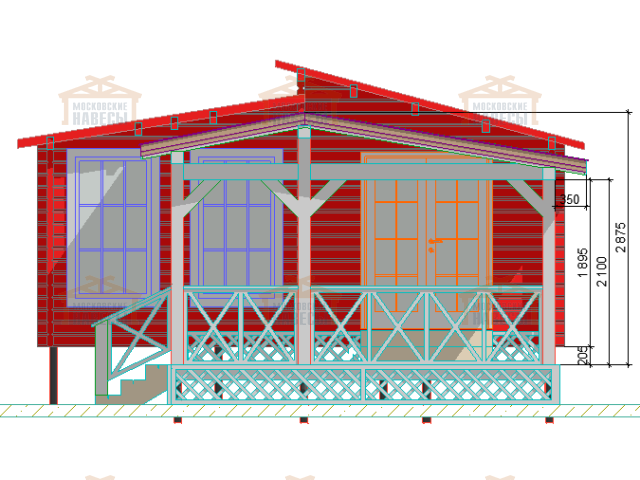 ВЕРАНДА К ДОМУ СВЕТЛАЯ — Фото 7