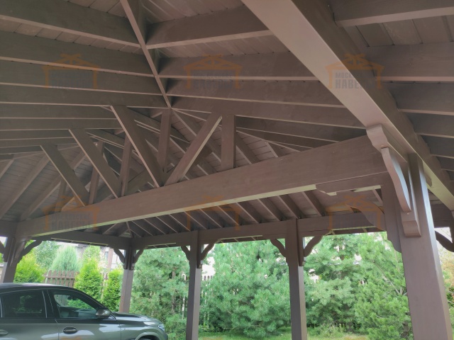 Навес для 3ех машин ВЕСТА — Фото 2