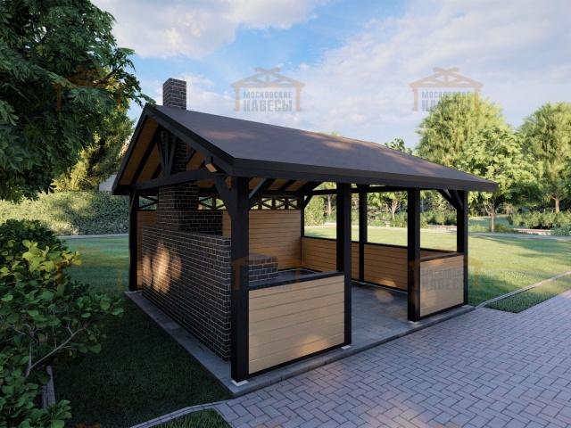 НАВЕС ДЛЯ БАРБЕКЮ КОРСИКА — Фото 5