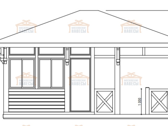 Застекленная беседка ГРАФСКАЯ ПРИСТАНЬ 2.0 — Фото 7