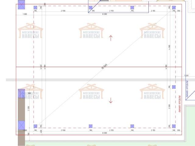 Навес для двух машин АЛЬПИЙСКИЙ — Фото 8
