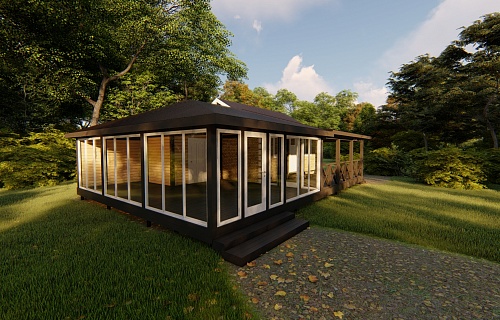 Дом под ключ в Краснодара веранда Дом под ключ в Краснодара веранда