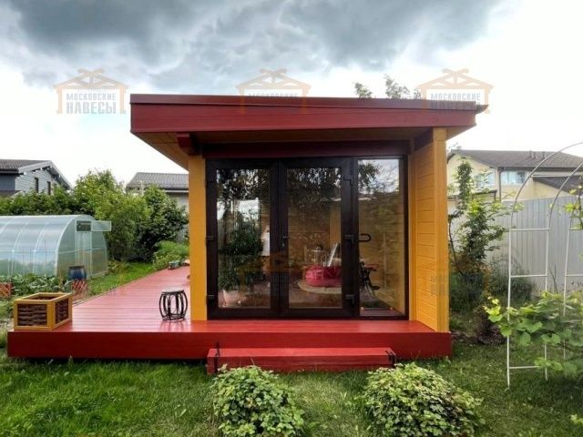 Застекленная беседка САДОВЫЙ ОФИС — Фото 4