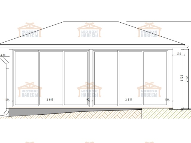 Застекленная беседка ЧАЙКА 2.0 — Фото 6