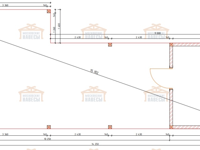 Навес с хозблоком СЕНАТОР — Фото 10