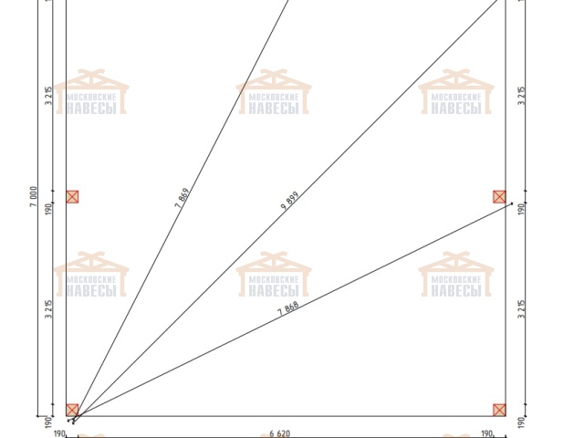 Навес для двух машин НАПОЛЕОН — Фото 14