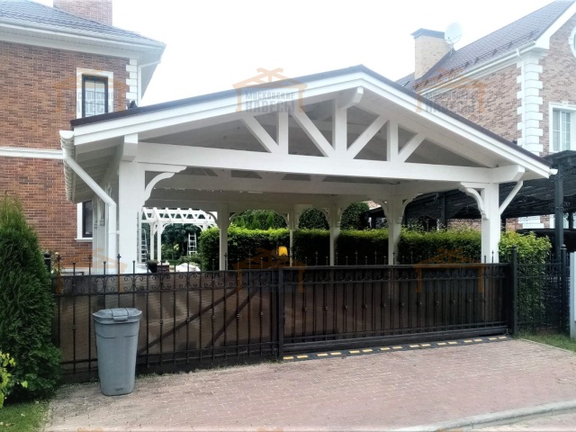 Навес для двух машин ЛИДЕР — Фото 2