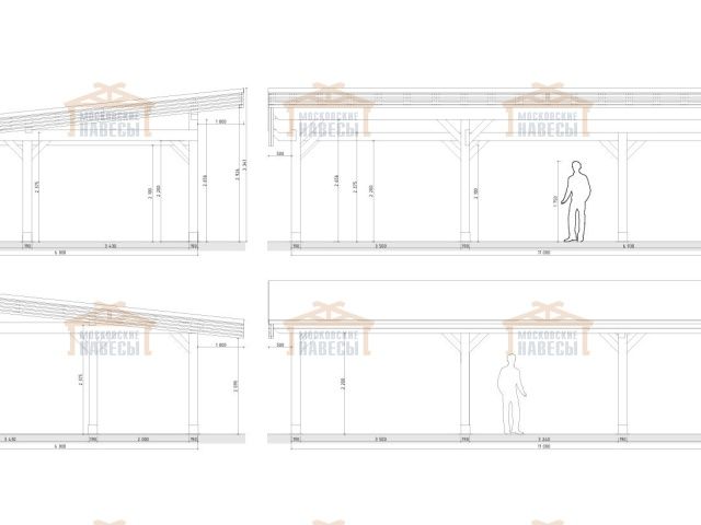 Навес для двух машин РОНДО 2.0 — Фото 8