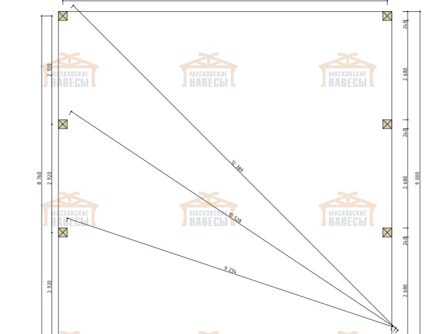 Навес для шести машин БОЛЬШОЙ — Фото 8