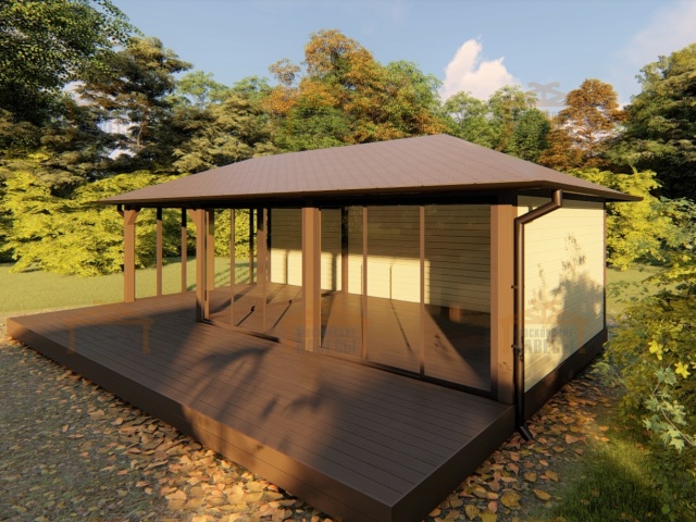 Застекленная беседка ЛЕТНЯЯ РОЩА — Фото 8