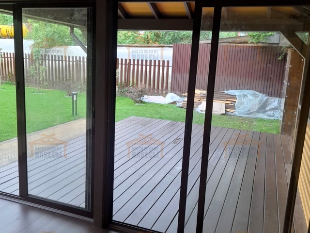Застекленная беседка с хозблоком САКСОНИЯ — Фото 5