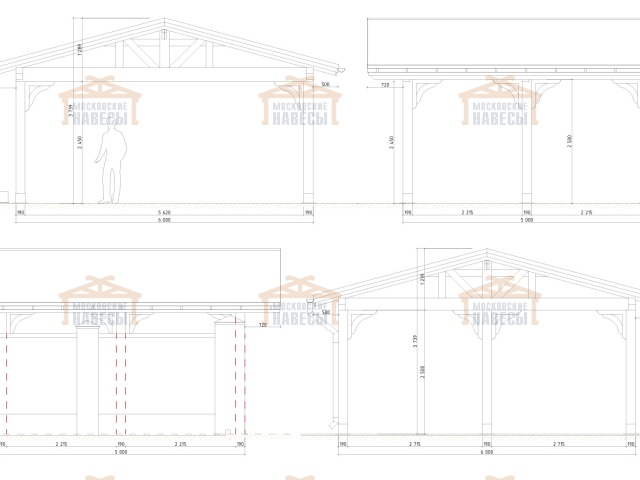 Навес для двух машин КАТАЛОНИЯ — Фото 8