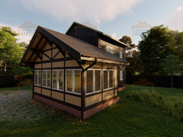 ВЕРАНДА К ДОМУ ПАРК АВЕНЮ — Фото 5