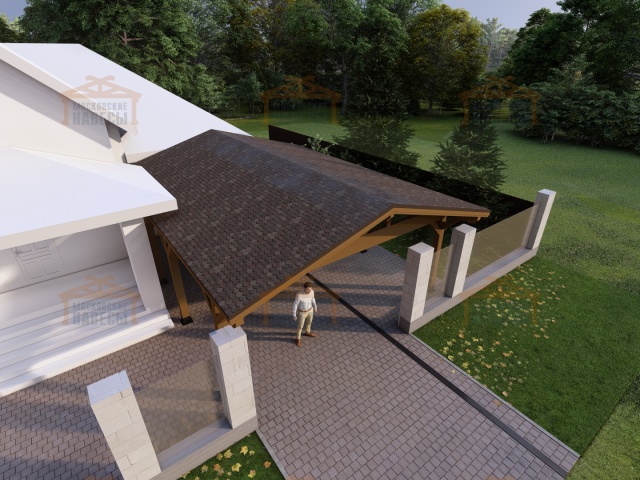 Навес для двух машин АЛЬПИЙСКИЙ — Фото 7