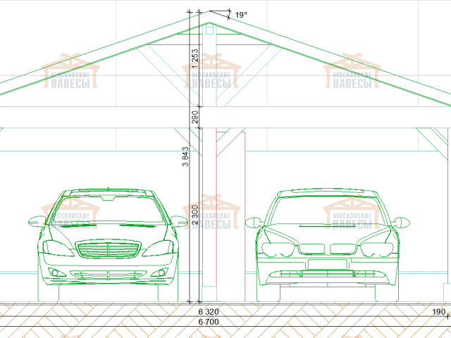 Деревянный навес РУБЛЕВСКИЙ — Фото 9