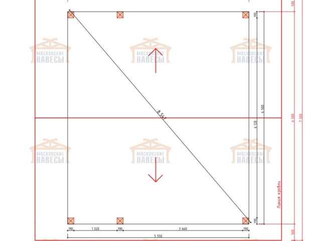 Навес для автомобилей АРКТУР — Фото 4
