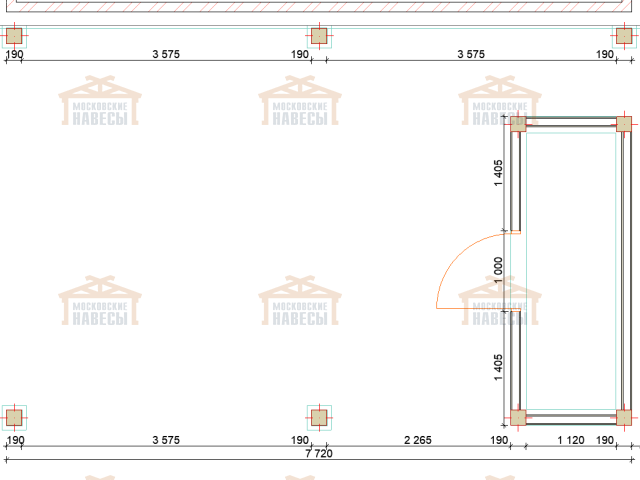 Навес с хозблоком ОРИОН — Фото 8