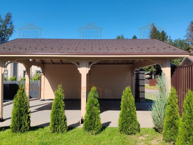 Навес для двух машин НАПОЛЕОН — Фото 11