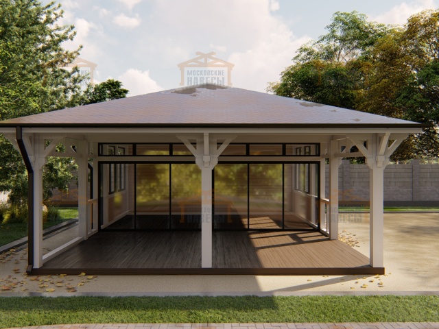 Застекленная беседка ГРАФСКАЯ ПРИСТАНЬ XL — Фото 4