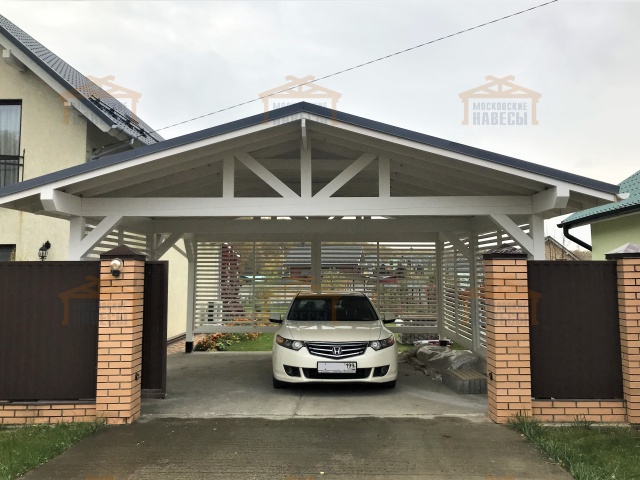 Навес для двух машин КАНТРИ — Фото 7