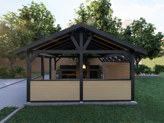 НАВЕС ДЛЯ БАРБЕКЮ КОРСИКА — Фото 2