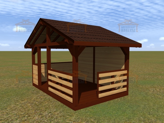 НАВЕС-БЕСЕДКА ОРФЕЙ — Фото 6