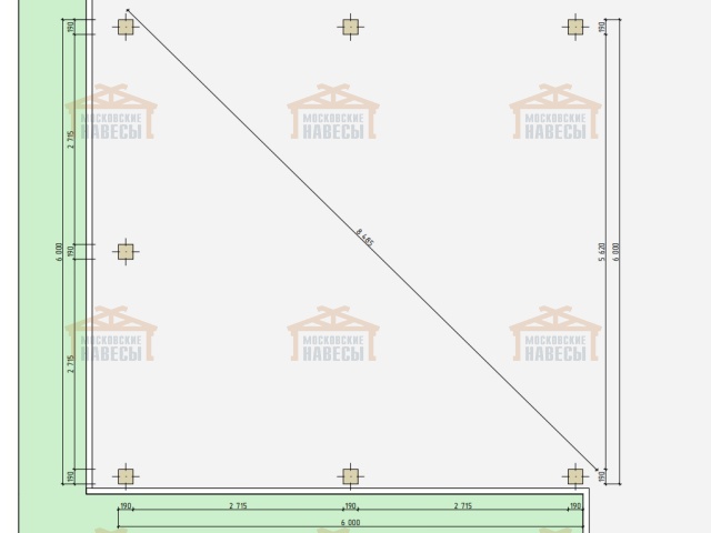 Навес для двух машин ФОРТЕ — Фото 8