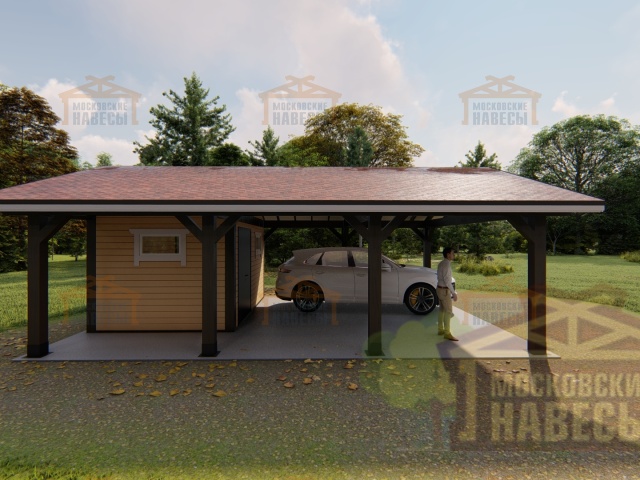 Навес с хозблоком ГАМАЮН — Фото 8