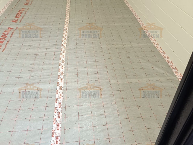 Деревянный навес для двух авто с хозблоком ПАНТЕОН — Фото 8