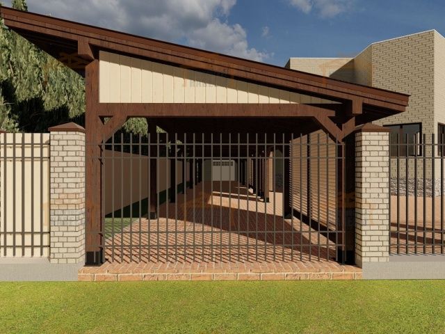 Деревянный навес для авто с ограждениями МОНТЕ-КАРЛО — Фото 5