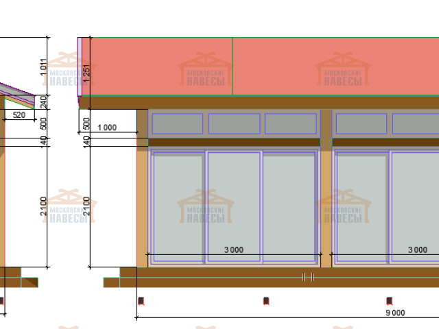 Застекленная беседка с хозблоком ЖАСМИН — Фото 8