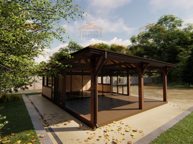 Застекленная беседка ГРАФСКАЯ ПРИСТАНЬ XL — Фото 7