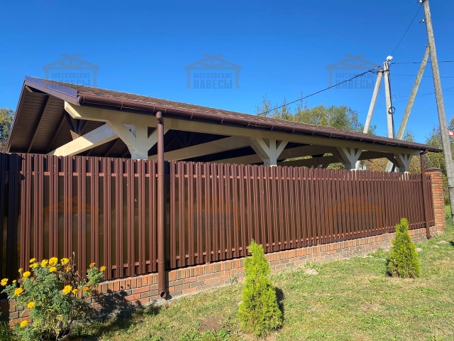 Деревянный навес РУБЛЕВСКИЙ — Фото 7