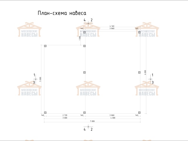 Навес для одного авто с хозблоком ВЕЛИГОРСКИЙ — Фото 12
