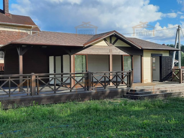 Застекленная беседка с хозблоком САКСОНИЯ 2.0 — Фото 2